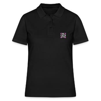Oui, je parle aux producteurs d’orchidées - Polo Femme - noir - Devant - Ailine (174cm)