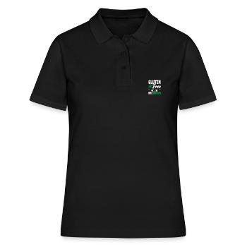 Sans gluten et vivre le rêve Gluten Frei - Polo Femme - noir - Devant - Ailine (174cm)