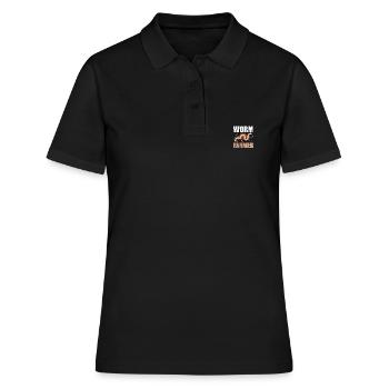 Vermiculteur Vermiculture Vermiculture Élevage de vers - Polo Femme - noir - Devant - Ailine (174cm)
