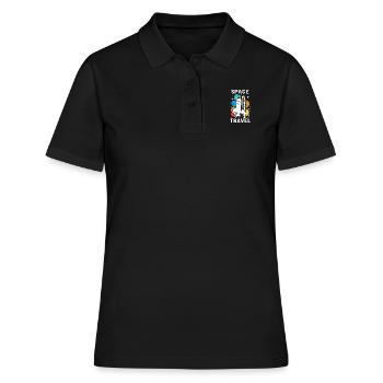 Solar System Universe - Women's Polo Shirt - black - Front - Ailine (174cm)
