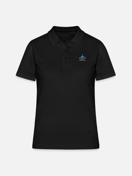 Ich Bin Bauhelfer Warum Weil Ich Muss - Frauen Polo Shirt - Schwarz