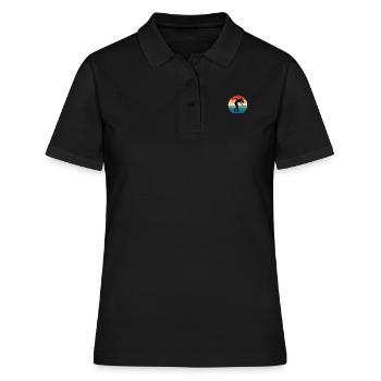 Roller Skating Roller Skating Roller Skates - Frauen Polo Shirt - Schwarz - Vorne - Ailine (174cm)