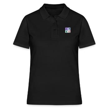 Un joueur de hockey - Polo Femme - noir - Devant - Ailine (174cm)