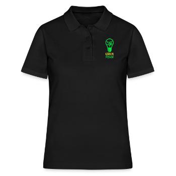Green Power - énergies renouvelables - Polo Femme - noir - Devant - Ailine (174cm)