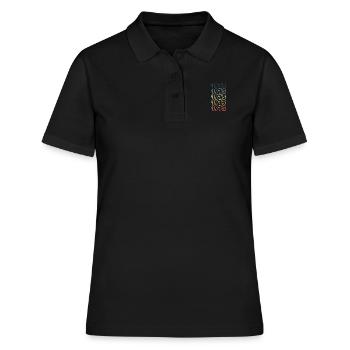 1975 - Frauen Polo Shirt - Schwarz - Vorne - Ailine (174cm)