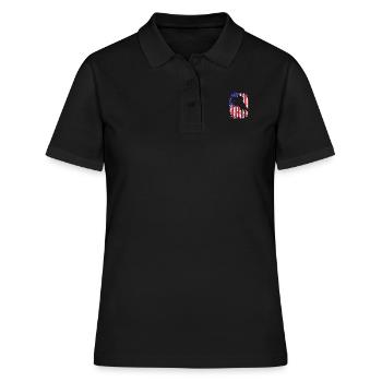 Springreiten Springpferd - Frauen Polo Shirt - Schwarz - Vorne - Ailine (174cm)
