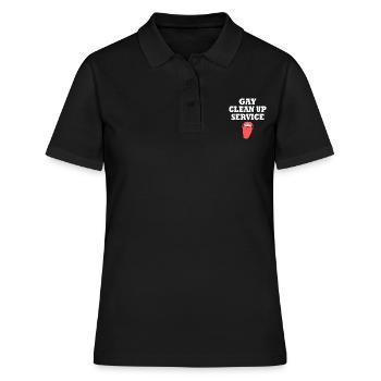 Gay clean up service - Women's Polo Shirt - black - Front - Ailine (174cm)