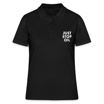 Just stop oil - Polo Femme - noir - Devant - Ailine (174cm)