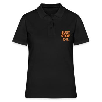 Just stop oil - Polo Femme - noir - Devant - Ailine (174cm)