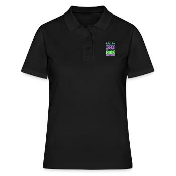 1963 - Frauen Polo Shirt - Schwarz - Vorne - Ailine (174cm)