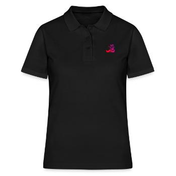 Femme Route Route Cyclistes Route Vélo Route Hommes - Polo Femme - noir - Devant - Ailine (174cm)