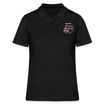 Encore Mamie 2024 Cadeau Future Grand Mère - Polo Femme - noir - Devant - Ailine (174cm)
