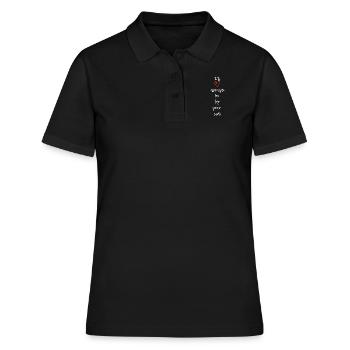 Ich werde immer an deiner Seite sein - Frauen Polo Shirt - Schwarz - Vorne - Ailine (174cm)