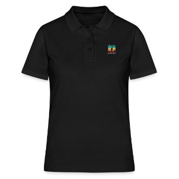 champion du monde de cache-cache - Polo Femme - noir - Devant - Ailine (174cm)
