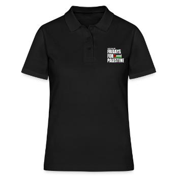 Free palestine fridays for palestine - Polo Femme - noir - Devant - Ailine (174cm)