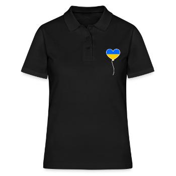 Ukraine - Polo Femme - noir - Devant - Ailine (174cm)