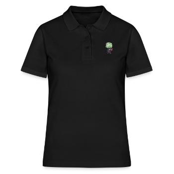 Prêtre Halloween - Polo Femme - noir - Devant - Ailine (174cm)