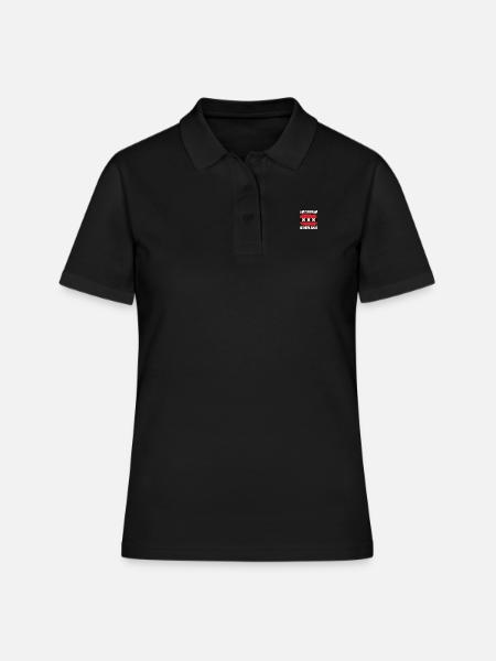 AMSTERDAM - Frauen Polo Shirt - Schwarz