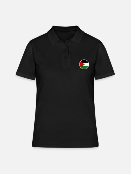 Palestine - Polo Femme - noir
