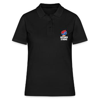 Artsakh strong - Polo Femme - noir - Devant - Ailine (174cm)