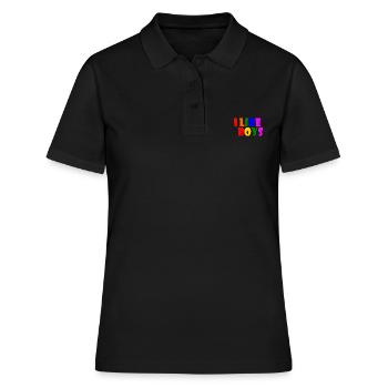 I like boys - Frauen Polo Shirt - Schwarz - Vorne - Ailine (174cm)