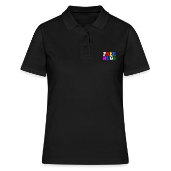 Free hugs - Frauen Polo Shirt - Schwarz - Vorne - Ailine (174cm)