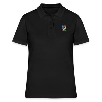 fan des 80s - Polo Femme - noir - Devant - Ailine (174cm)