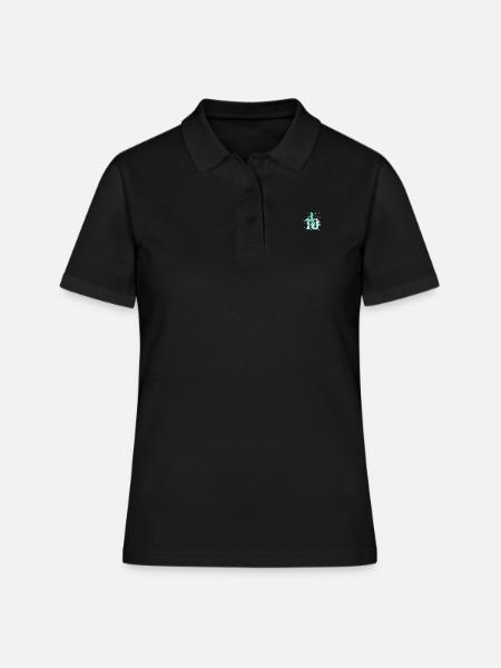 10. Geburtstag Fussball Fussballspielerin - Frauen Polo Shirt - Schwarz