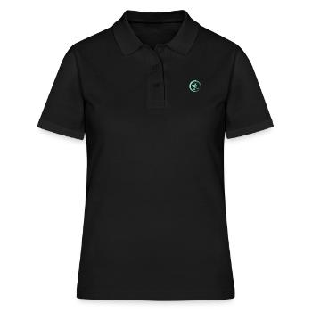 Sporty Hobby Leidenschaft Eiskunstlauf - Frauen Polo Shirt - Schwarz - Vorne - Ailine (174cm)