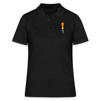 Fackel MS-DOS Spiel Retro Prince of Persia - Frauen Polo Shirt - Schwarz - Vorne - Ailine (174cm)