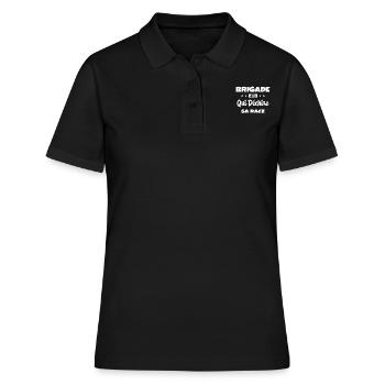 Brigade Evg Cadeau Homme Evg Humour Drôle - Polo Femme - noir - Devant - Ailine (174cm)