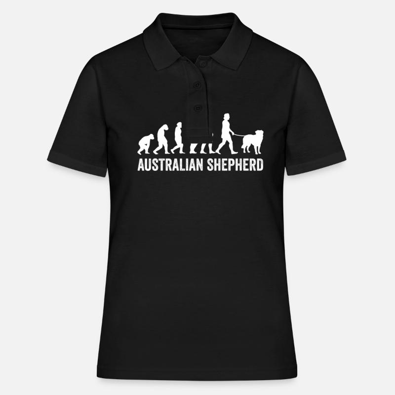 Australian Shepherd Evolution - Women's Polo Shirt - black