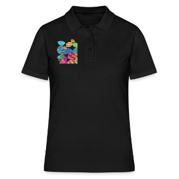 Bonbons - Frauen Polo Shirt - Schwarz - Vorne - Ailine (174cm)