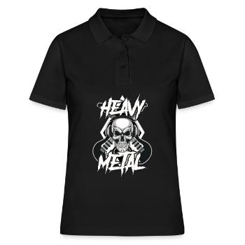 Heavy Metal - Polo Femme - noir - Devant - Ailine (174cm)