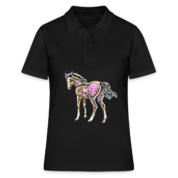 Cheval - Polo Femme - noir - Devant - Ailine (174cm)