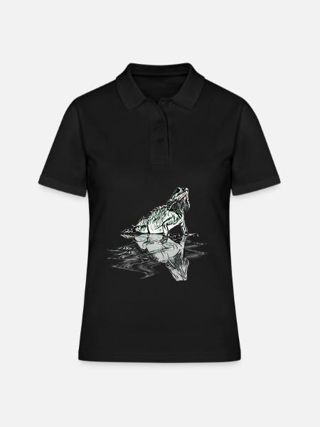 Iguane - Polo Femme - noir