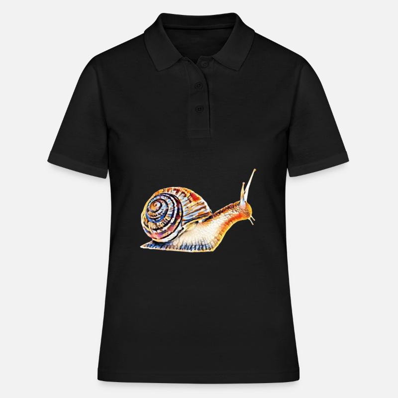 Escargot - Polo Femme - noir