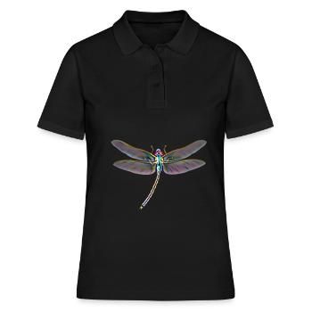 libellule - Polo Femme - noir - Devant - Ailine (174cm)