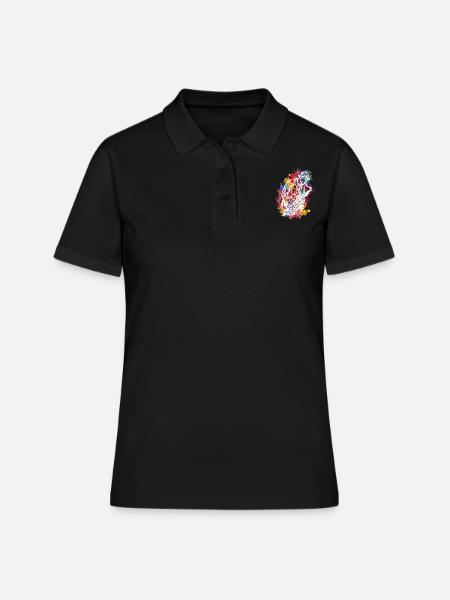 saxophone - Polo Femme - noir