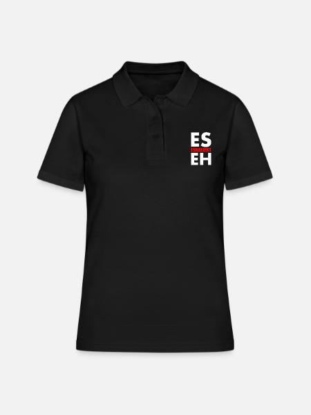 Es eskaliert eh - Frauen Polo Shirt - Schwarz