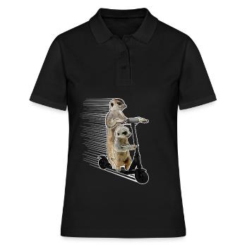 Escooting Ermännchen Escooter scooter électrique - Polo Femme - noir - Devant - Ailine (174cm)