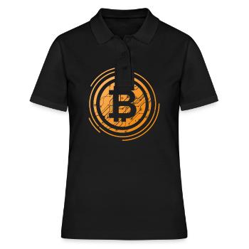 Bitcoin - Polo Femme - noir - Devant - Ailine (174cm)