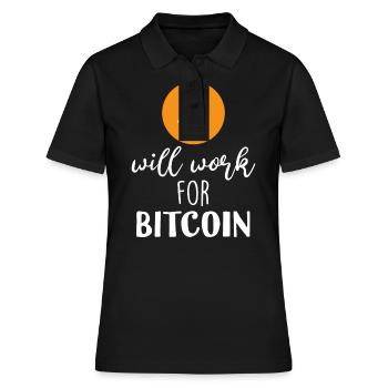 Bitcoin - Polo Femme - noir - Devant - Ailine (174cm)