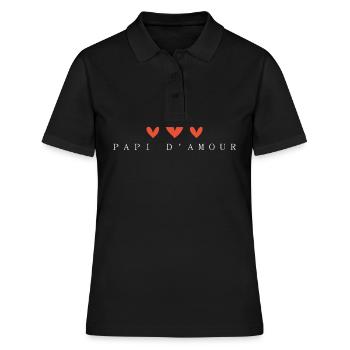 Opa der Liebe - Frauen Polo Shirt - Schwarz - Vorne - Ailine (174cm)