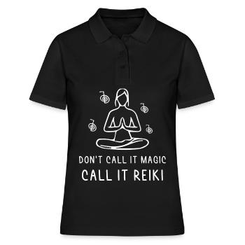 Reiki Magic - Dictons Reiki Master Reiki - Polo Femme - noir - Devant - Ailine (174cm)