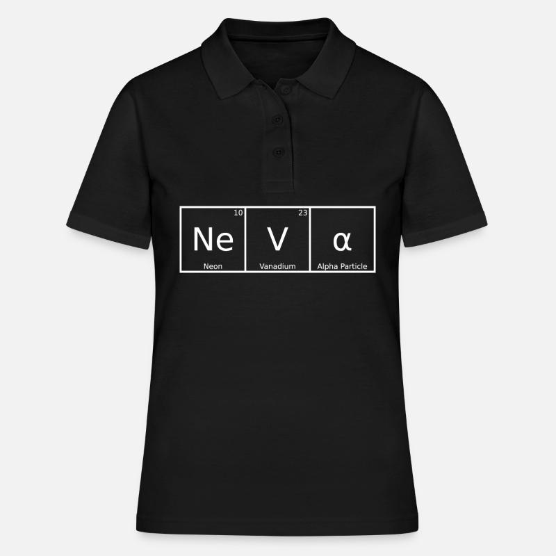 Neva Name First Name Chemistry Periodic Table Elements - Women's Polo Shirt - black