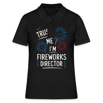 Pyrotechniker Feuerwerk Pyrotechnik - Frauen Polo Shirt - Schwarz - Vorne - Ailine (174cm)