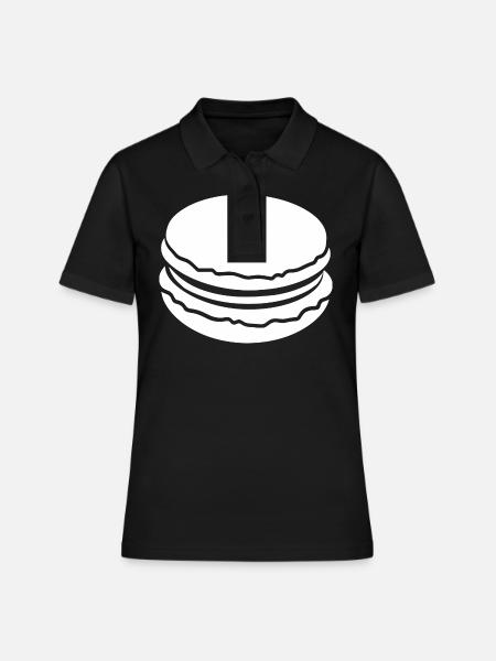 macaron - Polo Femme - noir