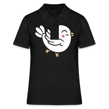 Dove - Women's Polo Shirt - black - Front - Ailine (174cm)