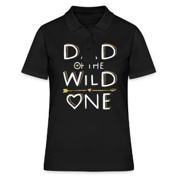 PAPA des WILD ONE - Family Design (2/2) - Polo Femme - noir - Devant - Ailine (174cm)